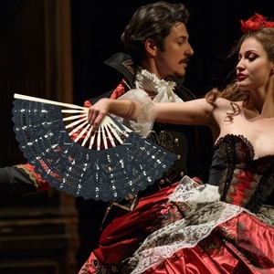 Abanico de mano de bambú de nueva moda, abanico plegable chino con estampado de encaje para bodas y festivales, patrón decorativo de Año Nuevo y fiesta - Product Image 3