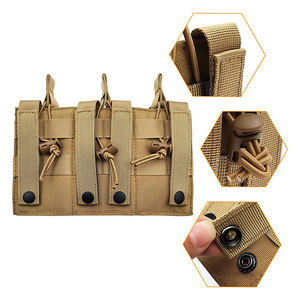 Pochette universelle en nylon étanche Triple Mag 3 emplacements Magazine accessoire de chasse de tir en plein air équipement de défense personnelle - Product Image 3