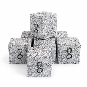 Grey Pinkish Granite Cobblestone Setts 80x100x100 Split Face Sawn Sides Natural <b>Stone</b> Paving Cubes Outdoor Material - Product Image 1