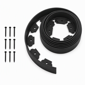 Kit de bordure de jardin en plastique couleur personnalisée Sunsbuild avec piquets de fixation au sol pour pelouse, parterre de fleurs, cour et allée - Product Image 3
