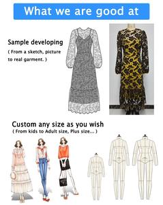 OEM ODM vendita calda manica corta ricamata scollo a v vestito da donna estate produttori cinesi abbigliamento personalizzato donna - Product Image 4