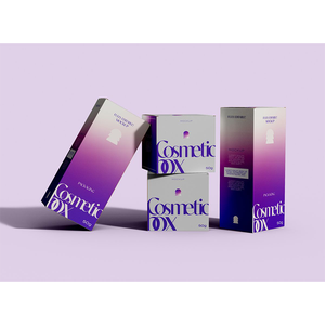 Custom High-End Cosmetic Folders <b>Box</b> with Embossed Face Cream Packaging CMYK Logo Printed White Coated Paper <b>Foldable</b> Design - Product Image 3