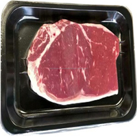 Emballage automatique de plateau en plastique de boulette de viande de fruits de mer de nourriture machine d'emballage sous vide semi-automatique sous atmosphère modifiée
