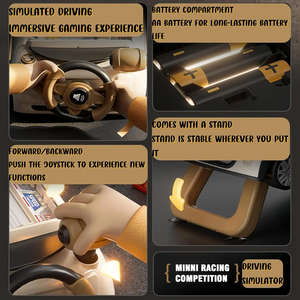 Jouets d'aventure de course automobile de simulation avec musique, lumière, volant de direction - Product Image 2