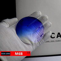 Lentes de Sol EXIA M6B con Gradiente Azul 1.61 MR-8 de Poliuretano UV400 Anti-Impactos con Revestimiento Azul SHMC Curva 3