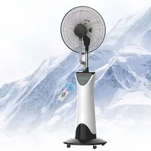 Ventilateur brume avec panneau numérique, refroidisseur d'air, 3 vitesses réglables avec télécommande, mah