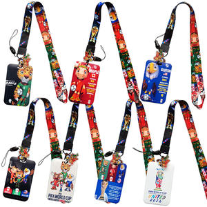 Porta Tarjetas de Autobús Modelo ZQ de Alta Calidad con Cordón para el Cuello, para Tarjetas de Identificación Estudiantil, Tarjetas de Comedor y Tarjetas de Campus 2026 para Equipos de Fútbol - Product Image 1