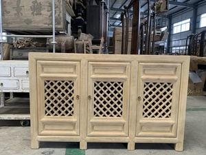 Mueble Aparador <span class=keywords><strong>de</strong></span> Estilo Tallado <span class=keywords><strong>de</strong></span> Cuatro Puertas, Fabricado en Madera <span class=keywords><strong>de</strong></span> <span class=keywords><strong>Pino</strong></span> Reciclada Vintage, Estilo Chino Antiguo, Venta al por Mayor - Product Image 4