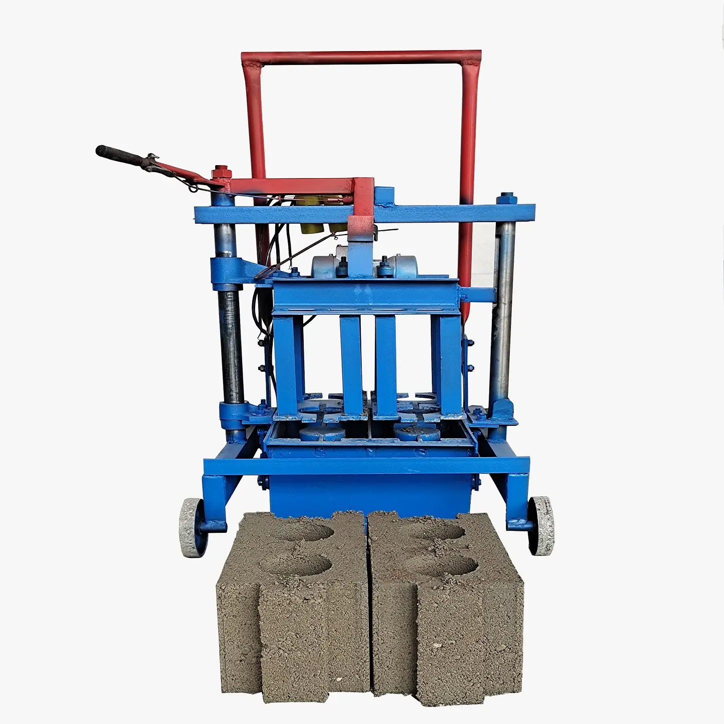 Popular Movable Hollow Cement bricks Making machinery Brick block Maker making Machine Block making machine with lowest Price