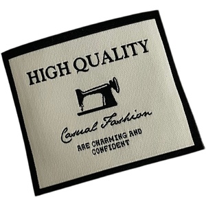 Etichetta con colletto in broccato ad alta densità accessori per abbigliamento personalizzati marchio principale etichetta in tessuto per marchio di grandi marchi - Product Image 5