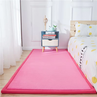 Tapis de jeu rectangulaire en mousse pour bébé, grande taille, personnalisé OEM, en velours corail, épais, antidérapant, en mousse à mémoire de forme, style Tatami, pour la maison, vente en gros
