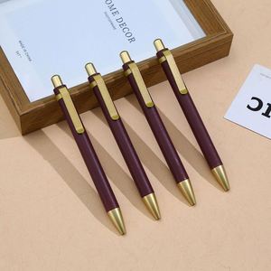 Business Office Custom Logo 0.5Mm Metal Ballpoint Promotional Advertising Gift Pen With Black Ink - Product Image 1
