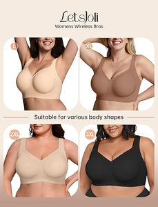 <span class=keywords><strong>Sujetador</strong></span> de alta calidad para mujer, sin aros, con tiras de gel, de alta elasticidad, con efecto push-up, talla grande, lencería transpirable, ropa interior sin costuras. - Product Image 5