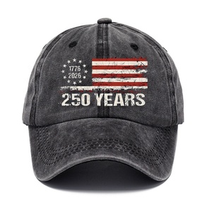 Vente chaude Vintage Print États-Unis 250e anniversaire chapeau patriotique réglable Amérique 250 anniversaire USA casquette de <span class=keywords><strong>Baseball</strong></span> - Product Image 5