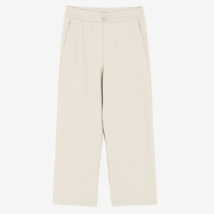 Pantalones Casuales Lanjing Modal Vintage de Cintura Baja, Pierna Recta, Elásticos, Lavado a la Arena, Largos, Color Sólido, Primavera, Niebla, Aire - Product Image 5