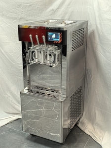 QDMECH 바닥 또는 카운터탑 사용 가능 <span class=keywords><strong>2</strong></span>+1 맛 기계 8 프로그램 5인치 터치 패널 상업용 아이스크림 제조기 - Product Image 1