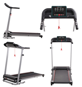 Tapis roulant électrique pliable silencieux pour usage domestique, double <span class=keywords><strong>amortisseur</strong></span>, capacité de charge de 100 kg, portable, écran LED, inclinaison manuelle - Product Image 2