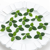 Feuilles artificielles de rose à quatre feuilles, d'hortensia et de pivoine pour la confection de bouquets, artisanat floral et décoration en gros