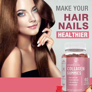 שיער יופי עור ציפורניים ביוטין קולגן הבוהן הלבנה העור ויטמין דוב ביוטין גומומים קולגן עבור תוספת נשירת שיער - Product Image 3