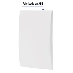 Master con 72 unità targa ABS cieca, linea Oslo, colore bianco, Volteck - Product Image 2
