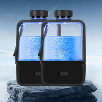 Bouteille d'eau riche en hydrogène OEM & ODM avec alimentation USB 350 ml, concentration en hydrogène alcalin, utilisation à froid, voiture, bureau