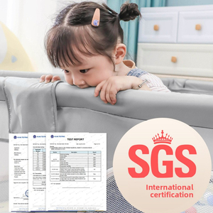 Corralito Plegable para Bebés con Puerta de Seguridad y Tobogán, Gran Área de Juego Interior para Bebés y Niños Pequeños, Seguro y Portátil para Aprender a Caminar - Product Image 3