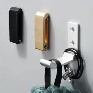 Folding Wall-Mounted <b>Hooks</b> for Clothes <b>Coat</b> Hat Bags Towel Hangers-Aluminum Alloy Rustproof Eco-Friendly Flexible <b>Single</b> <b>Hook</b> - Product Image 4