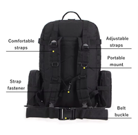 JSH sac à dos tactique multifonctionnel échantillon gratuit grande capacité sac à dos extérieur 45L voyage randonnée sac à dos