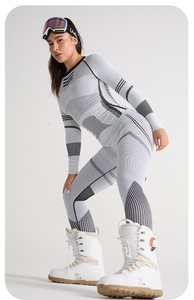 Conjunto Térmico de Compresión sin Costuras para Mujer 2026, Ropa de Esquí de Secado Rápido y Transpirable, Camiseta y Pantalones de Capa Base para Deportes al Aire Libre - Product Image 3