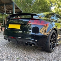 Diffuseur de pare-chocs arrière en fibre de carbone véritable pour Audi TT TTS MK2 8J 2008-2014, lèvre de séparateur arrière agressive