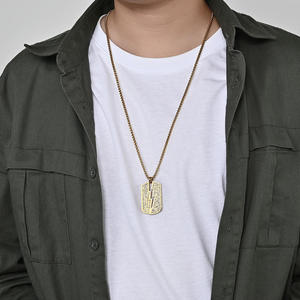 Collar con Colgante de Rayo Estilo Hip Hop 2026, Joyería de Acero Inoxidable Impermeable con Baño de Oro de 18K y Circonitas para Hombre y Mujer - Product Image 3