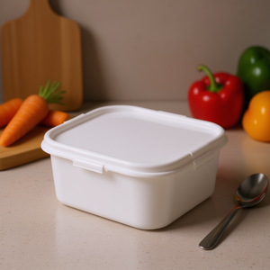 Lockweiss Food Storage <b>Container</b> <b>Square</b> <b>Plastic</b> Dish With Lid For Kitchen Use 1L Capacity - Product Image 3