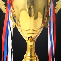 Ventes mensuelles JZ dépassant 10 000  Trophée de sport en métal plaqué or personnalisé 3D pour le football, le basketball, le tennis