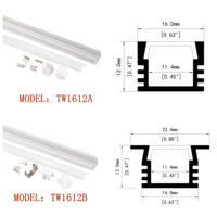 Profil en alliage d'aluminium pour éclairage LED encastré Série 6000 T5 Revêtement poudré