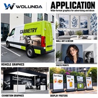 Imprimante à solvant écologique Wolunda 6180 offrant une largeur d'impression de 1800 mm pour l'impression numérique grand format de la publicité extérieure