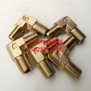 Raccords hydrauliques coudés 14-38 en acier au carbone, connecteurs à enfiler pour équipements mécaniques - Product Image 2