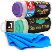 Kostenloses Shammy-Tuch zum Trocknen von Autos, Superabsorbierendes Chamois-Handtuch
