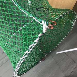 Filet de pêche en métal cage à crevettes en nylon pliable piège à <span class=keywords><strong>poisson</strong></span> crabe filet coulé - Product Image 3