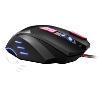 Souris de jeu filaire GM18 de haute qualité 8D avec lumière LED respirante à 7 couleurs, 8 touches, programmation optique 3200 DPI, souris de jeu GM18