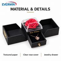 Boîte à bijoux en papier imprimé multicolore à double porte de qualité supérieure pour bijoux de boutique et emballage de cadeaux surprise