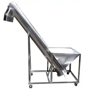 Stainless steel vertical incline screw feeder conveyor for powder