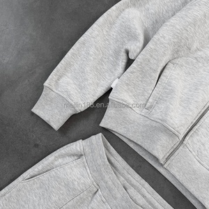 Custom High Quality <b>Jogging</b> <b>Suit</b> Two Piece Fitness Sports Plain Blank Tracksuit Baggy Sweatpants and Hoodies Set Sweat <b>Suit</b> Men - Product Image 3