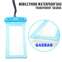 Housse de Téléphone Étanche, Sac Étui Sec Sous-Marin pour Smartphone, Pochette de Rangement Flottante avec Airbag, Protection IPX8 pour Téléphones Android Tactiles
