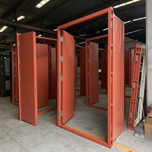 Porta Acustica Y-H in Acciaio Ecologico Rosso Mattone, Insonorizzata 35dB, Spessore 10cm, Doppia Guarnizione, per Interni/Esterni, Direttamente dalla Fabbrica - Product Image 2