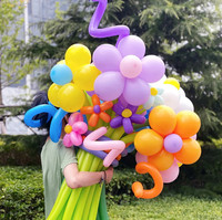 Vente de gros Ballons rétro longs à torsion libre Différentes formes ours lapin chien animal couleur rétro ballons longs magiques en latex