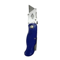 Couteau utilitaire multifonction en acier inoxydable, bouton poussoir, OEM, léger, pliable, durable, industriel, pour le bricolage, le papier peint, la papeterie