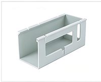 Goulotte de câblage murale solide en PVC blanc, ignifuge UL94V-0, -20°C +80°C, HLG-PVC-SW-25x25 pour panneau industriel SGS