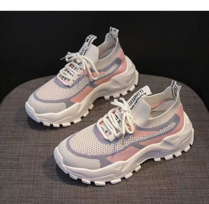 Women's Summer Spring Autumn Disposable Cushioning Lighted <b>Soft</b>-soled Lightweight Anti-Slip Breathable Mesh Casual Sneakers - Product Image 6