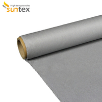 Tissu ignifuge en polyuréthane (PU) tissu en fibre de verre enduit pour rideau de fumée et de feu dans l'industrie