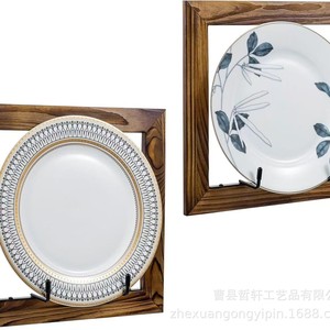 Retro Wooden <b>Wall</b> <b>Mounted</b> <b>Shelf</b> Square Storage Rack For Living Room Display - Product Image 2